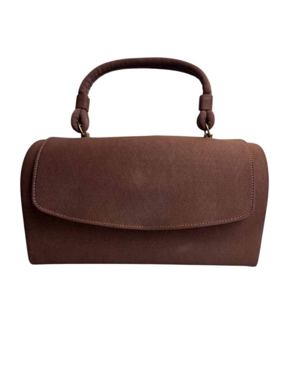 Vintage Brown Structured Top Handle Bag Garay Marcia Martin